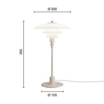 Lampada da tavolo PH 2/1 - Beige lucido - Louis Poulsen