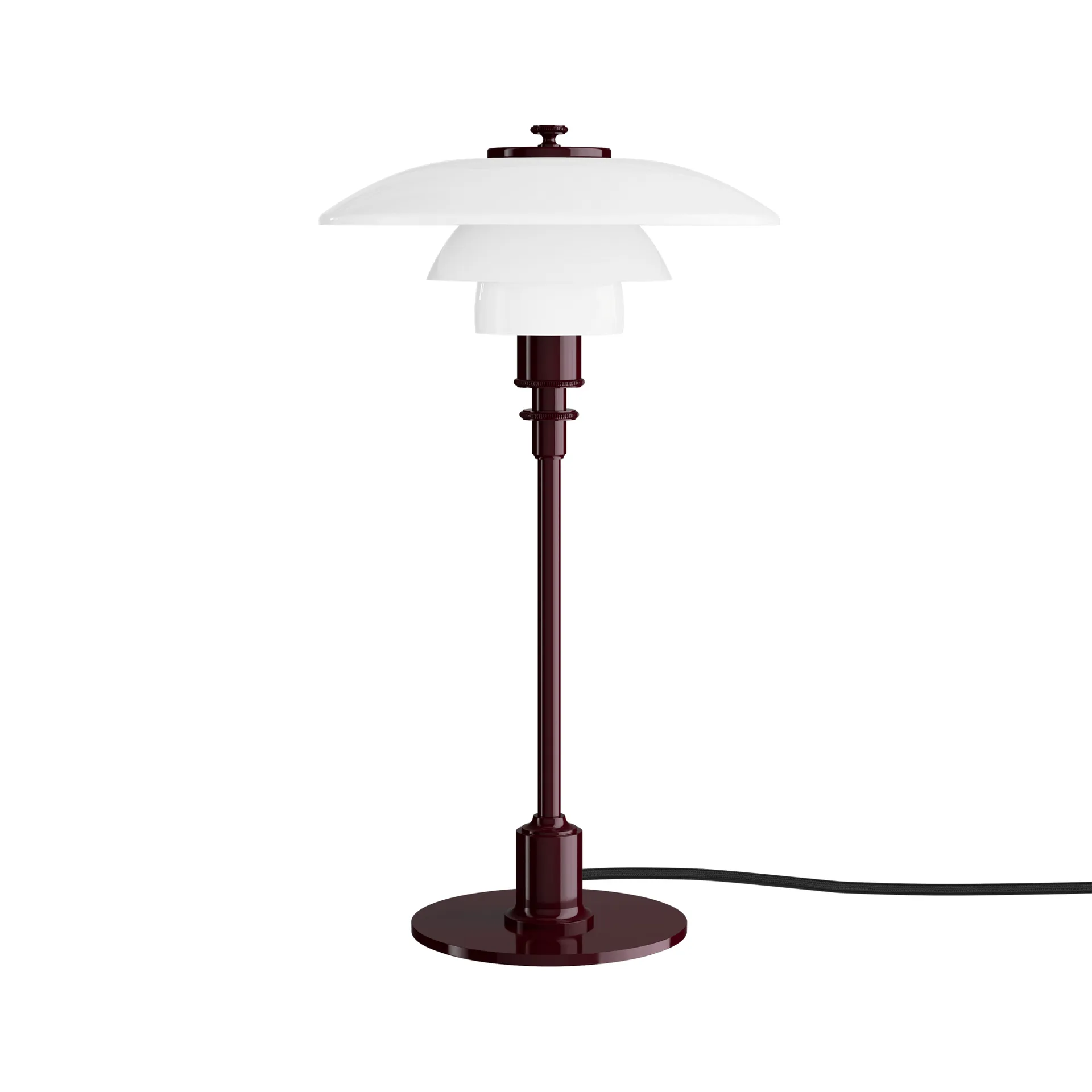 Lampada da tavolo PH 2/1, Lucido burgundy Louis Poulsen