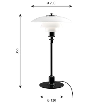 Lampada da tavolo PH 2/1 - Nero - Louis Poulsen