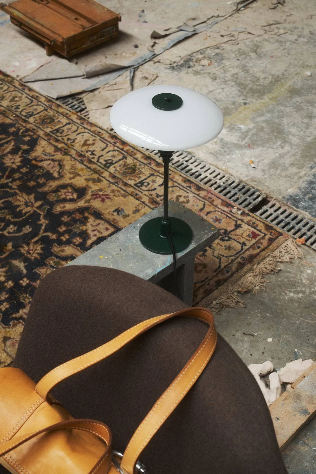 Lampada da tavolo PH 2/1, Verde intenso lucido Louis Poulsen