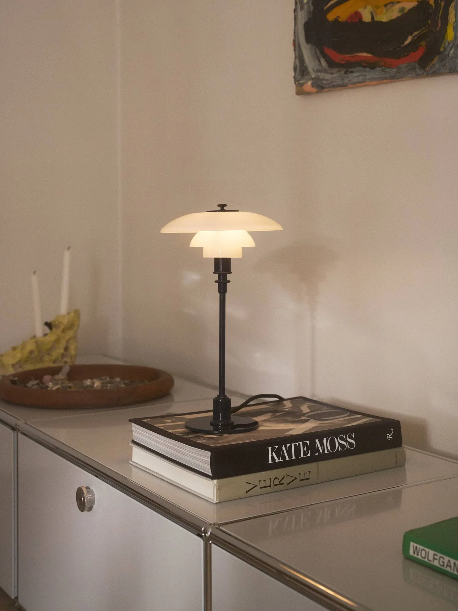 Lampada da tavolo PH 2/1, Verde intenso lucido Louis Poulsen