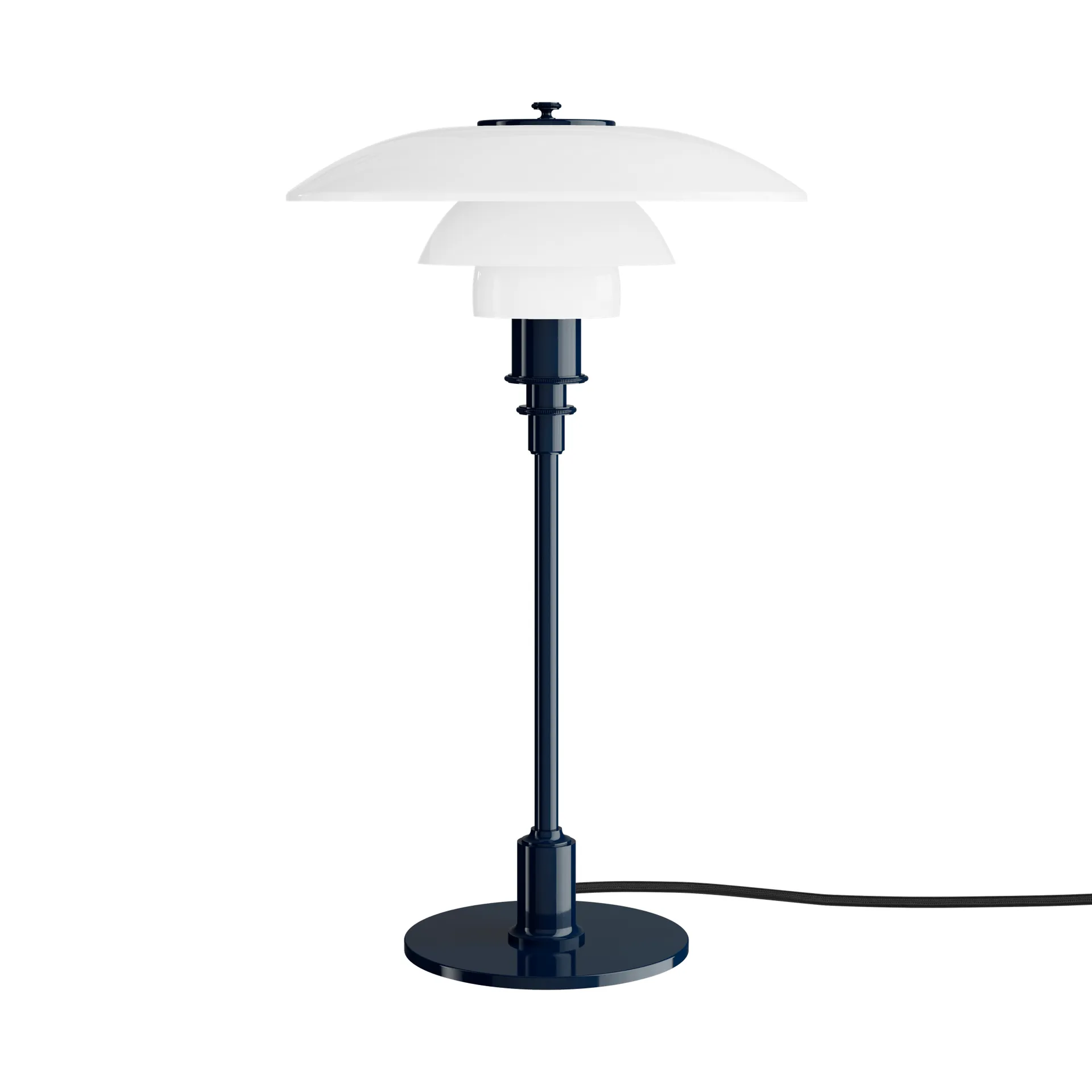 Lampada da tavolo PH 3/2, Blu profondo lucido Louis Poulsen