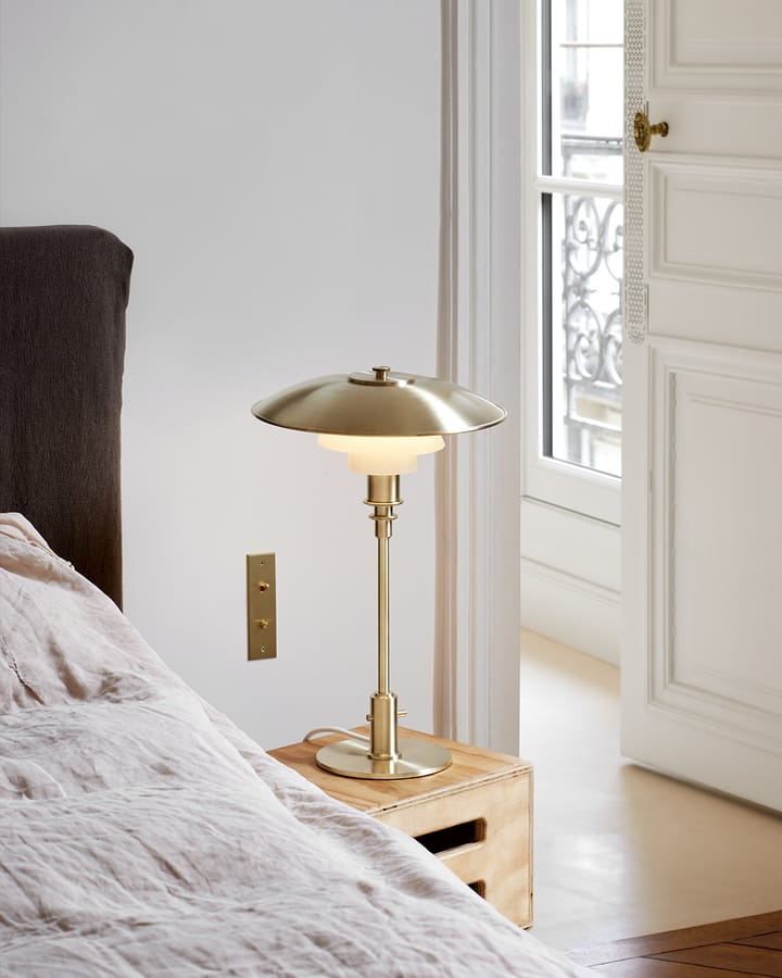 Lampada da tavolo PH 3/2 Limited Edition, Ottone-vetro opalino Louis Poulsen