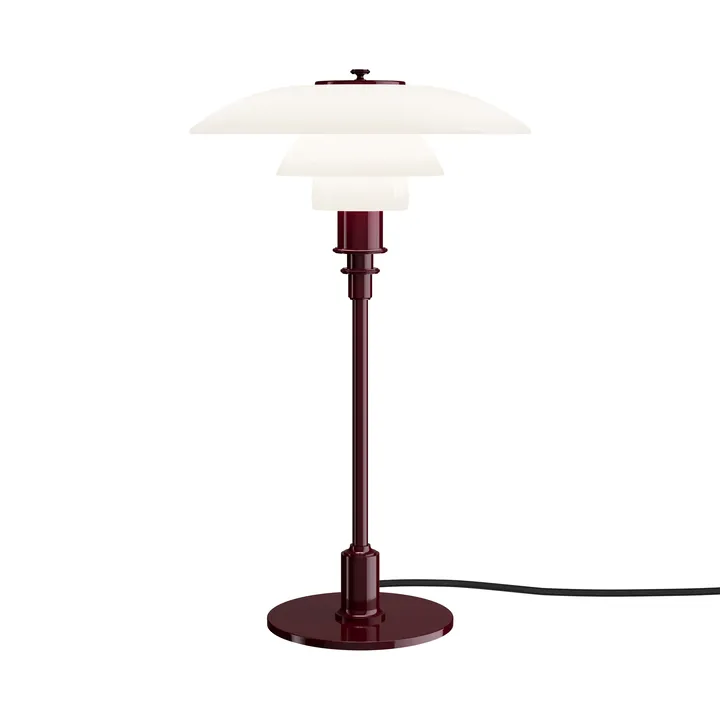 Lampada da tavolo PH 3/2 - Lucido burgundy - Louis Poulsen