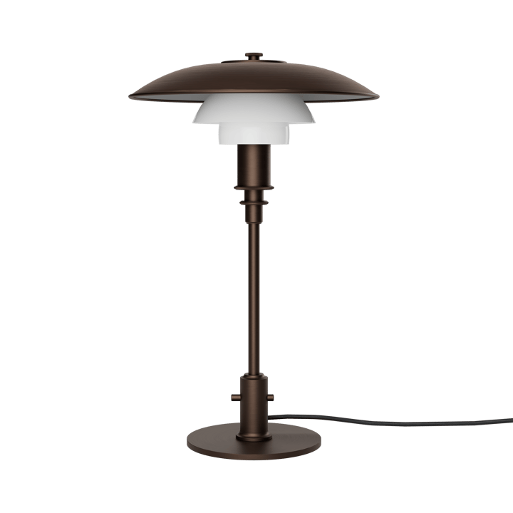 Lampada da tavolo PH 3/2 Luna - Aged brass-vetro opale - Louis Poulsen