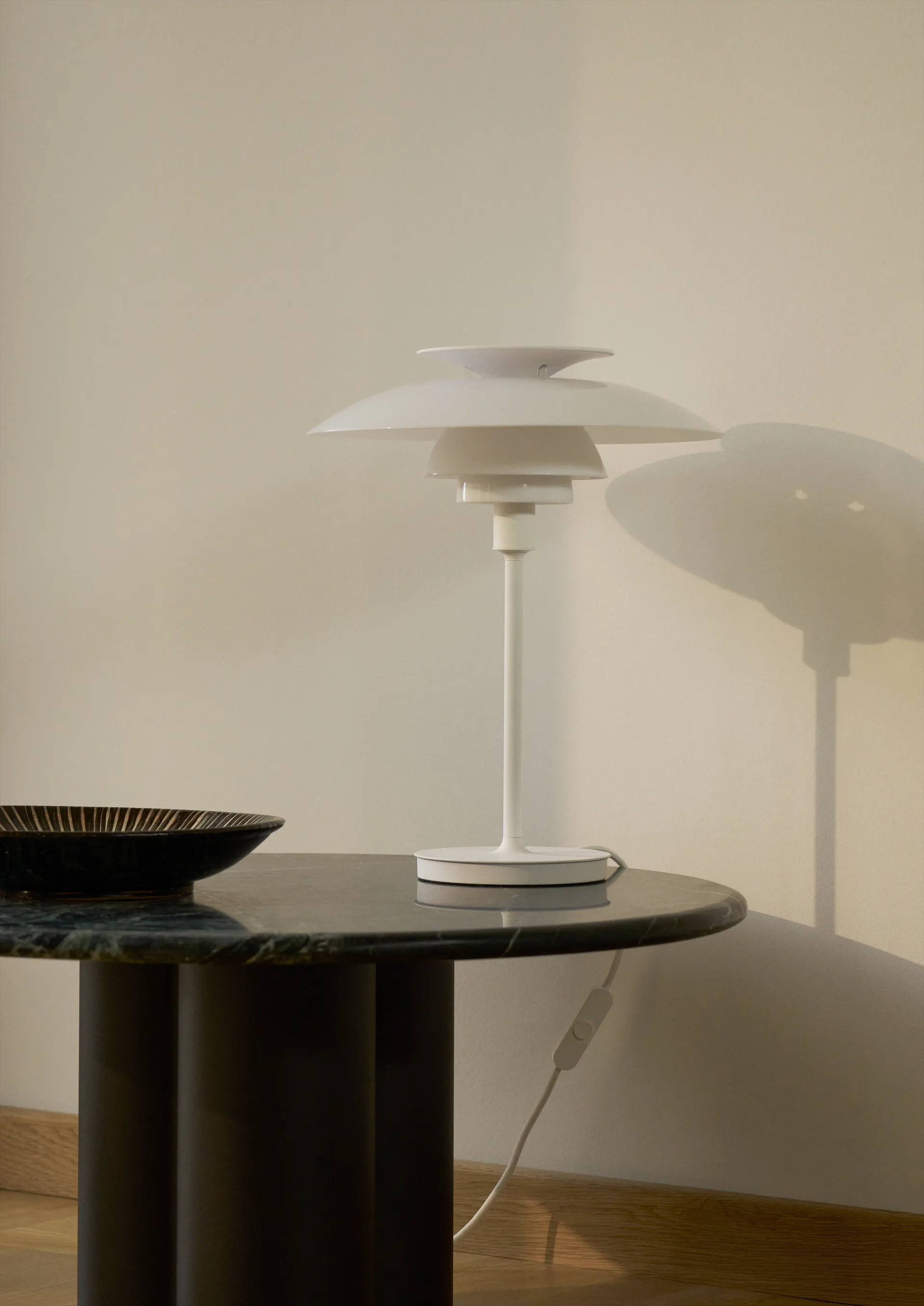 Lampada da tavolo PH 80, Opale bianco, bianco Louis Poulsen