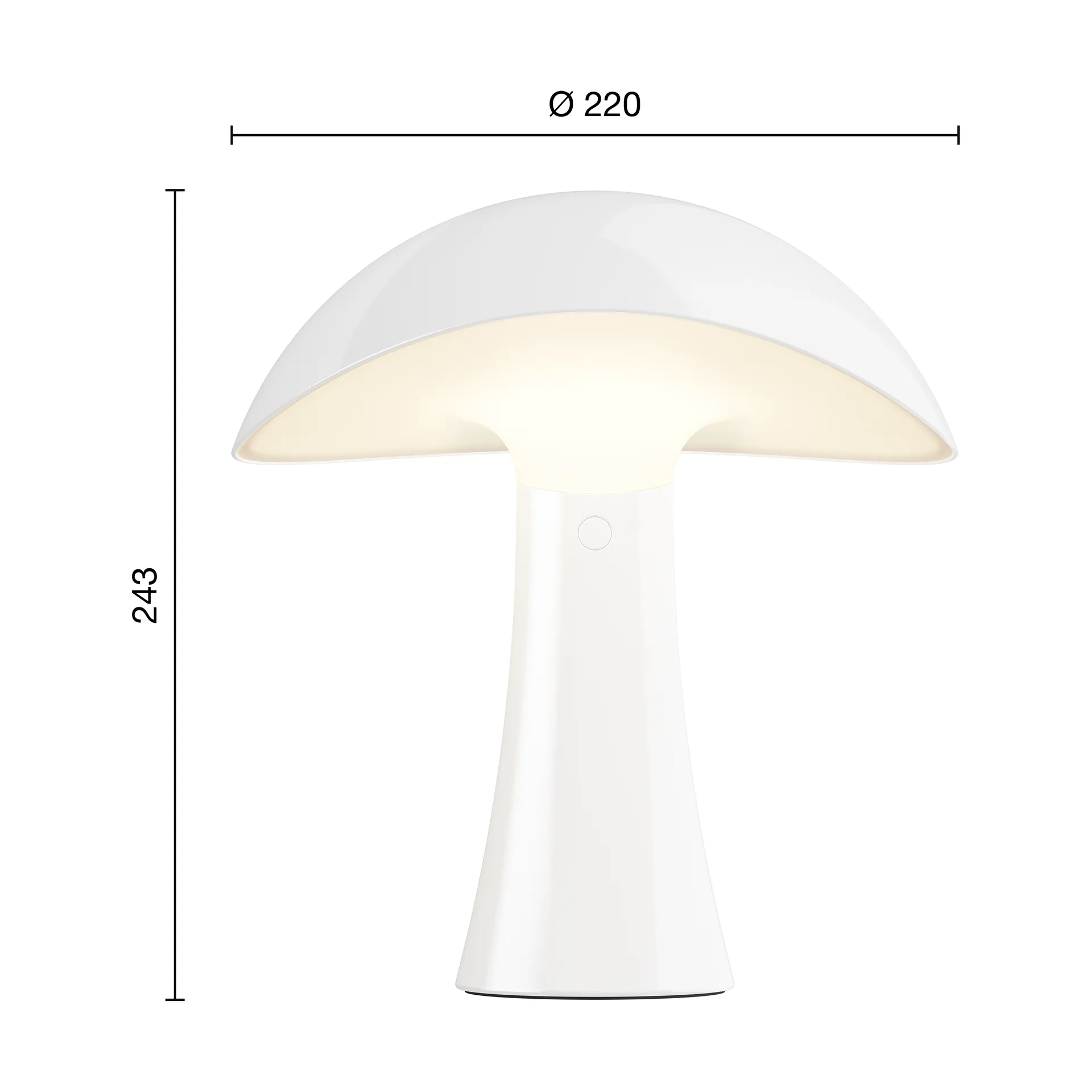 Lampada da tavolo Rumee 220 portatile, Cloud White Louis Poulsen