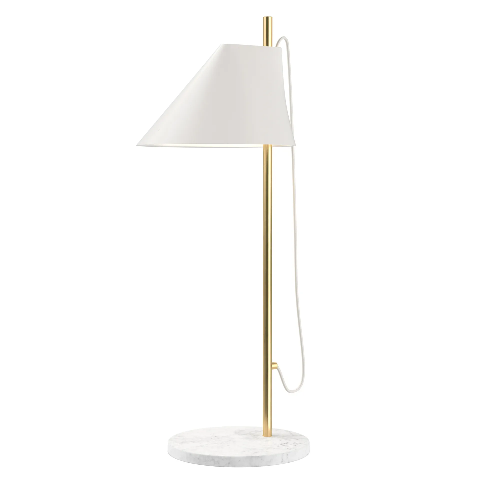 Lampada da tavolo Yuh, Bianco - ottone Louis Poulsen