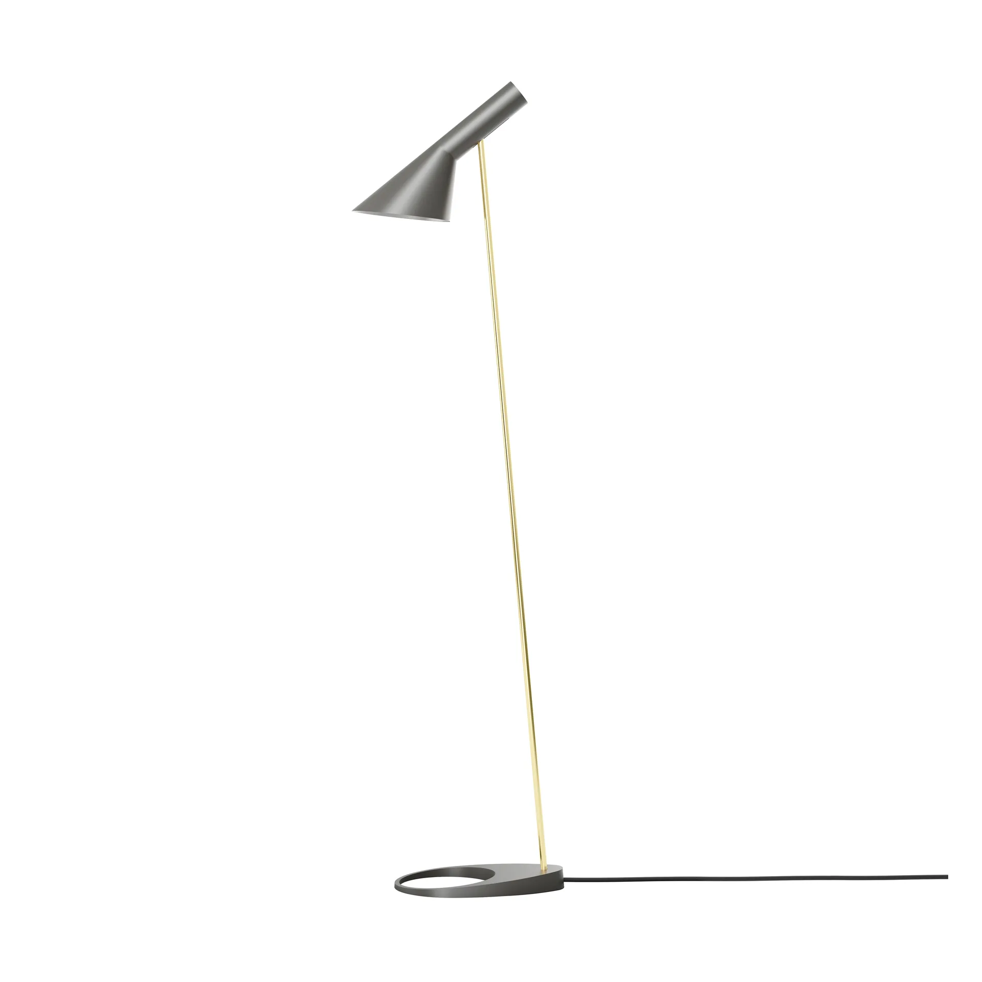 Lampada da terra AJ, Brass-warm grey Louis Poulsen