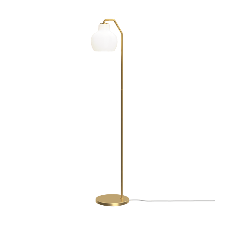 Lampada da terra VL Ring Crown , Ottone-vetro opale Louis Poulsen