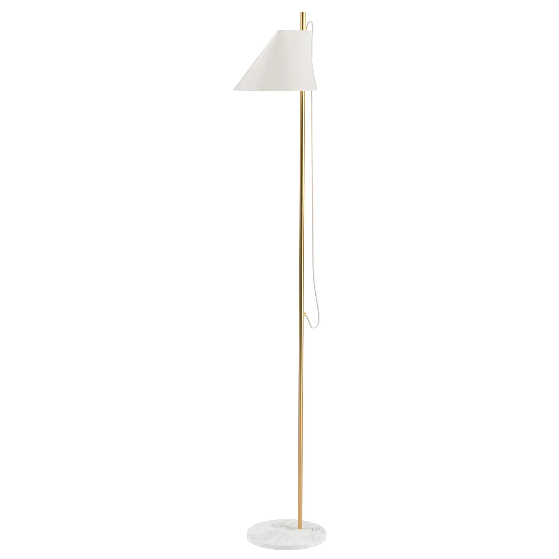 Lampada da terra Yuh, Bianco - ottone Louis Poulsen