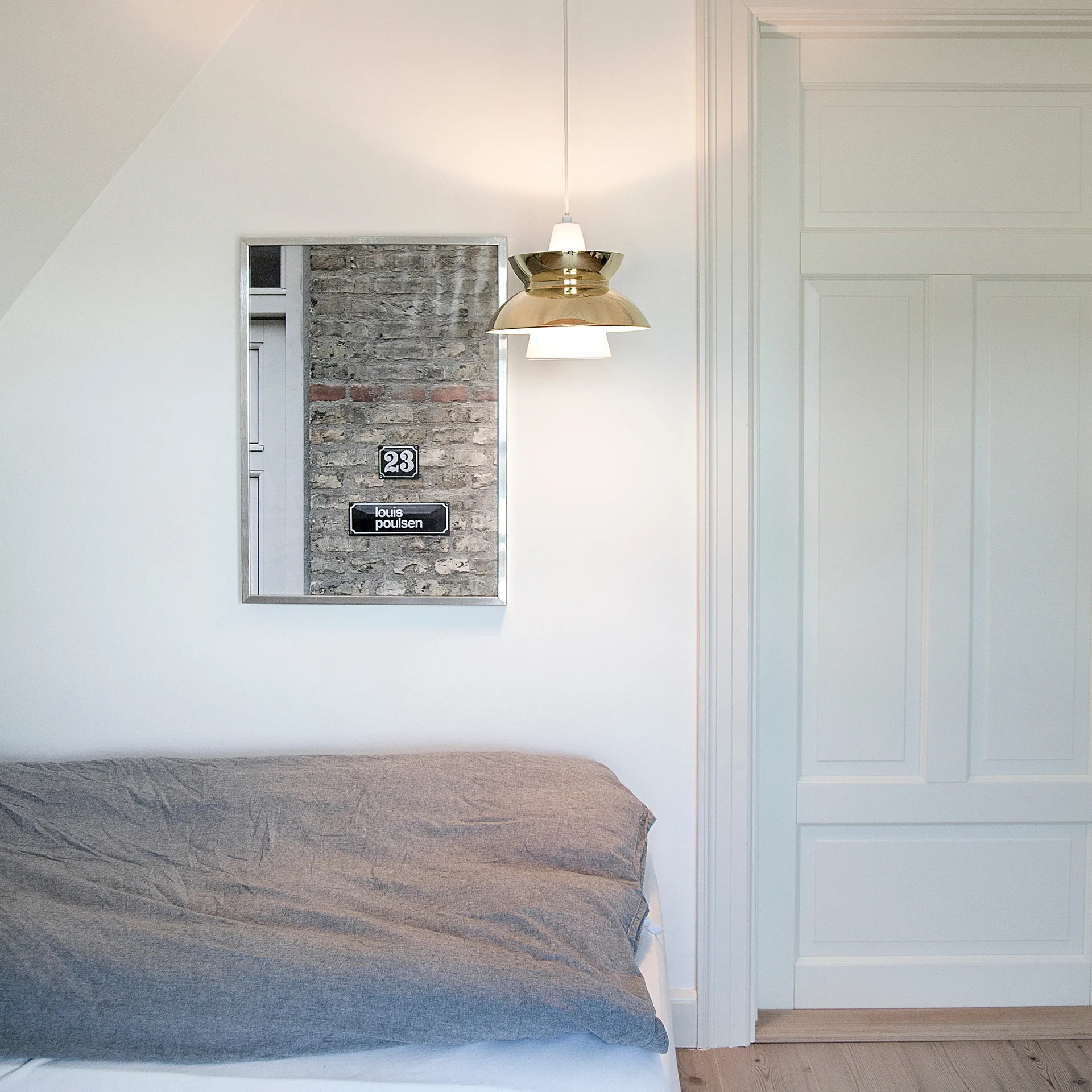 Lampadario Doo-Wop, Ottone lucidato Louis Poulsen