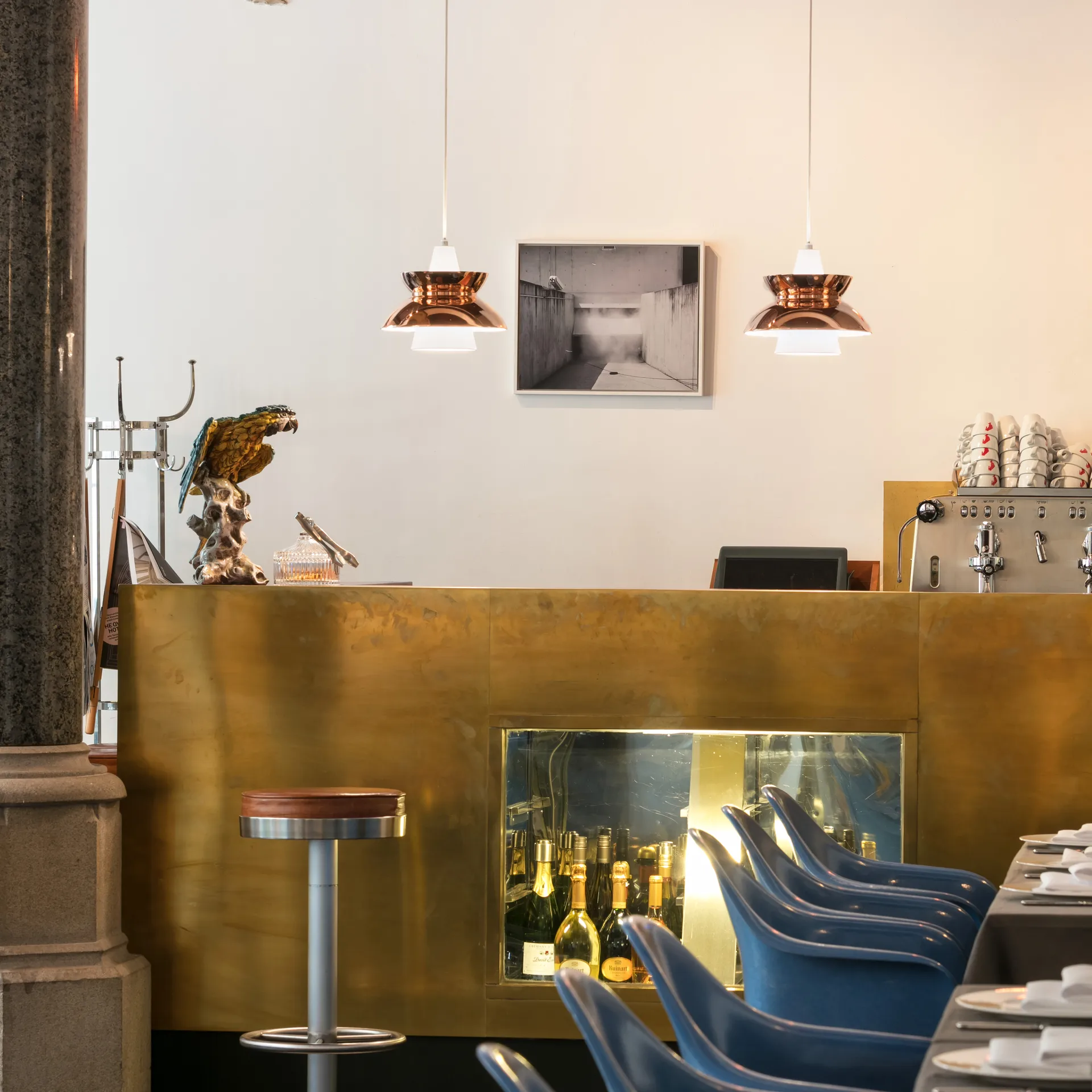 Lampadario Doo-Wop, Rame Louis Poulsen