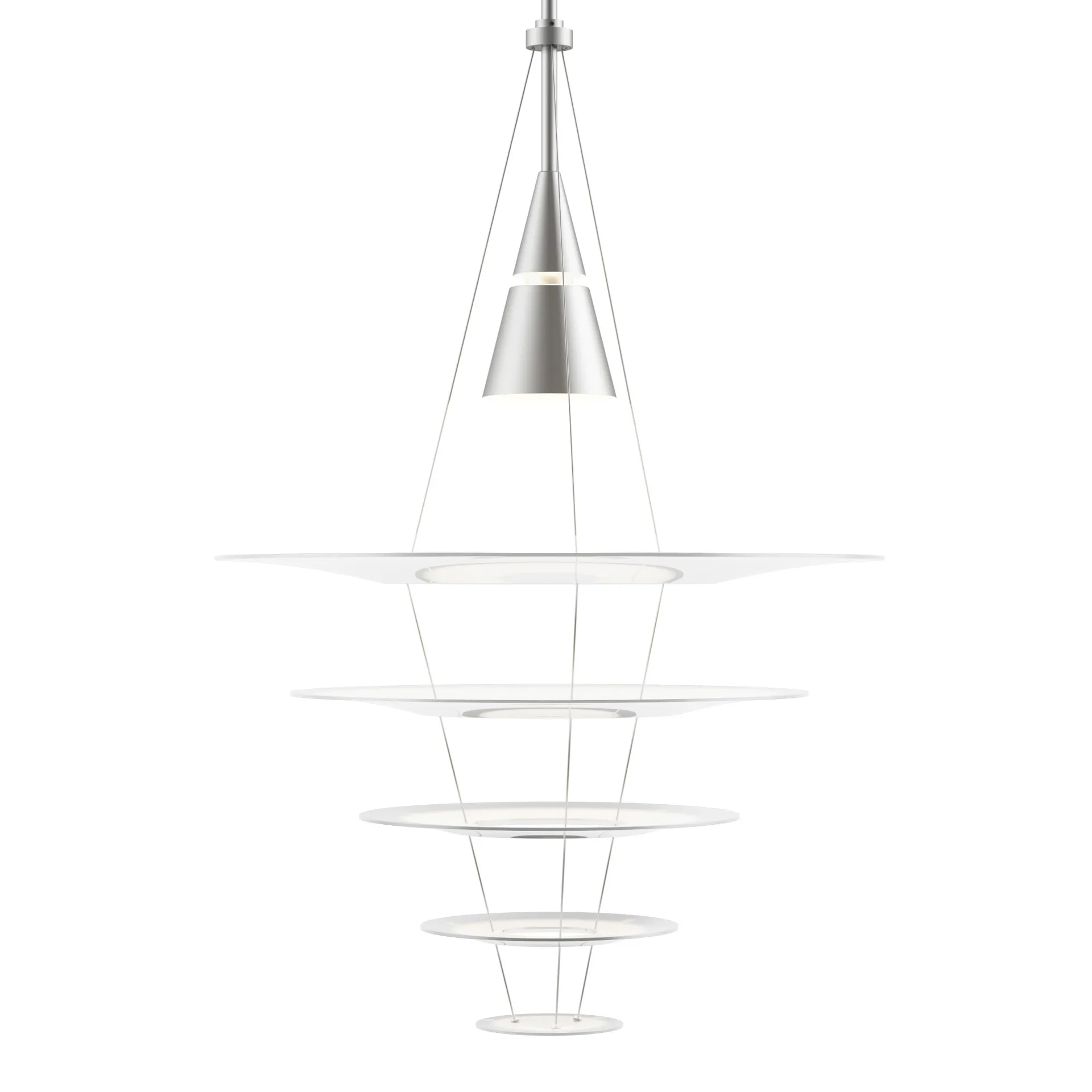 Lampadario Enigma 545, Bianco Louis Poulsen