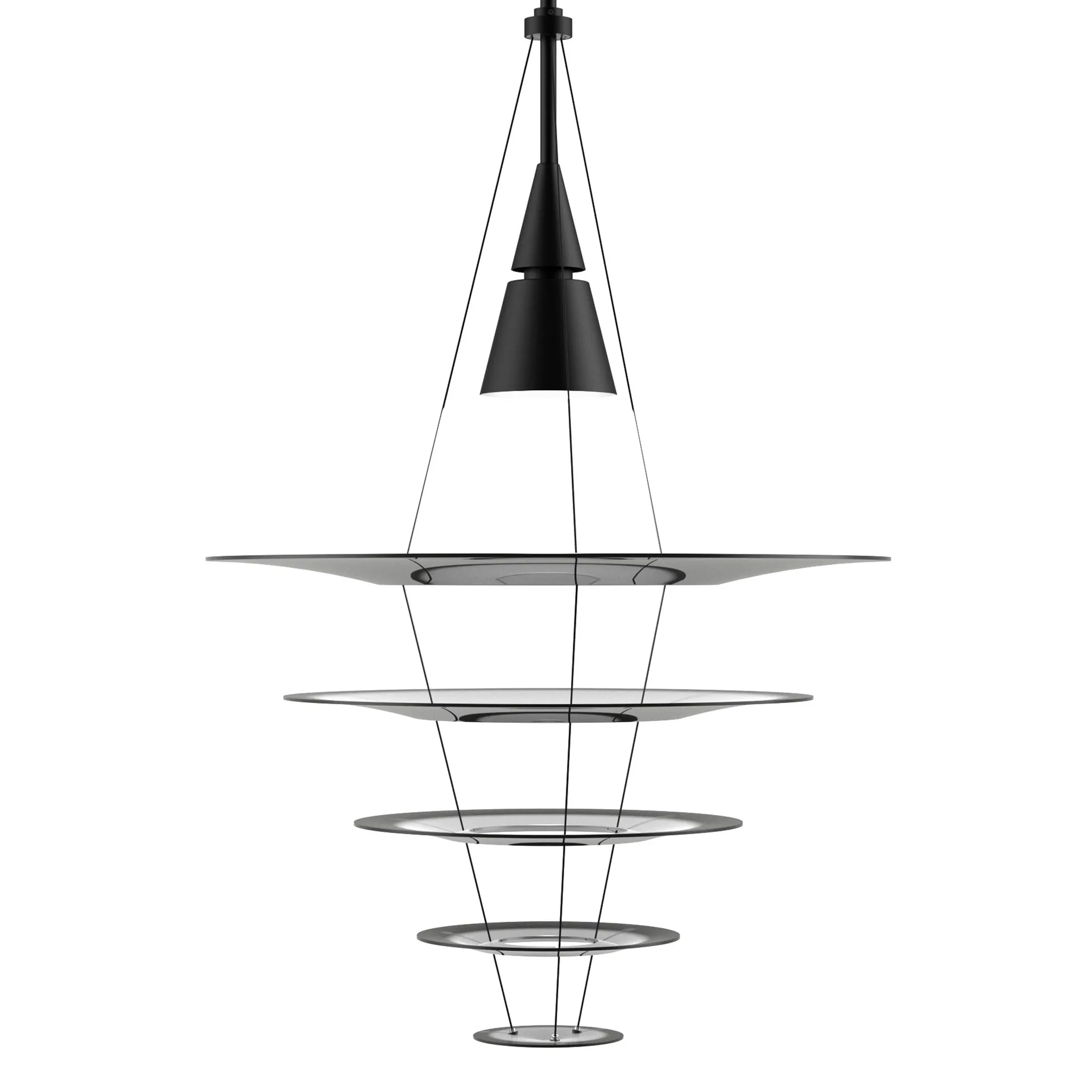 Lampadario Enigma 545, Nero Louis Poulsen