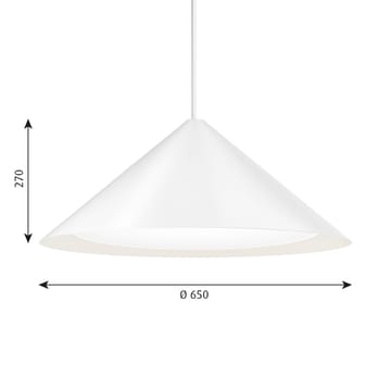 Lampadario Keglen Ø 65 cm - Bianco - Louis Poulsen