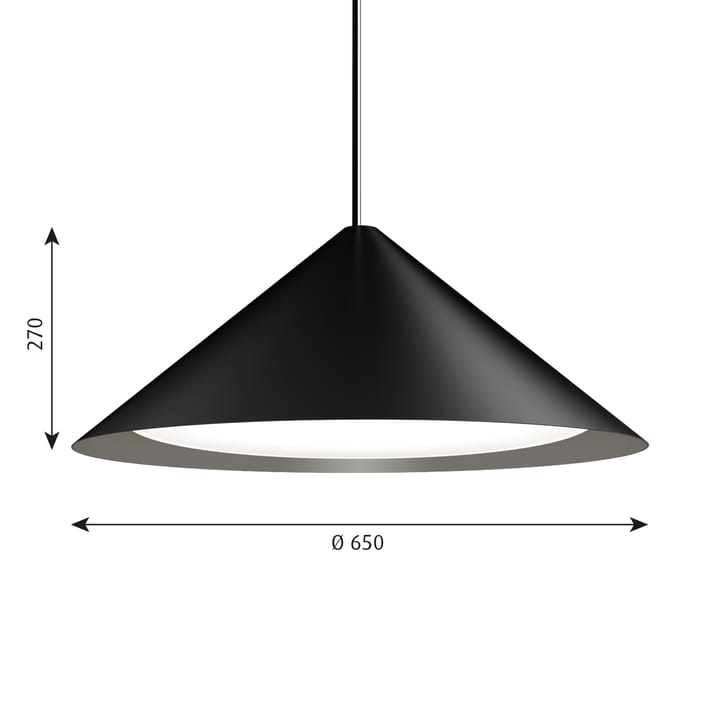 Lampadario Keglen Ø 65 cm - Nero - Louis Poulsen