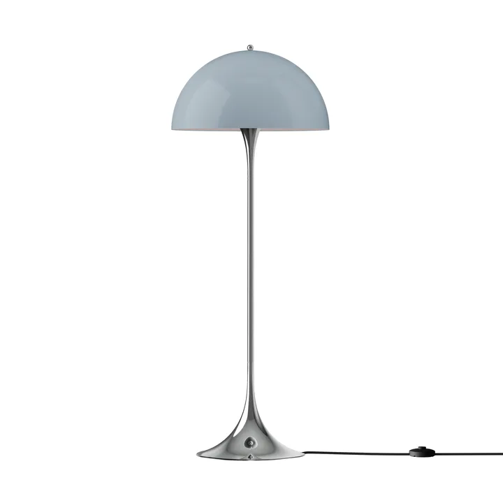 Panthella 500 lampada da terra - Original opal blue grey - Louis Poulsen