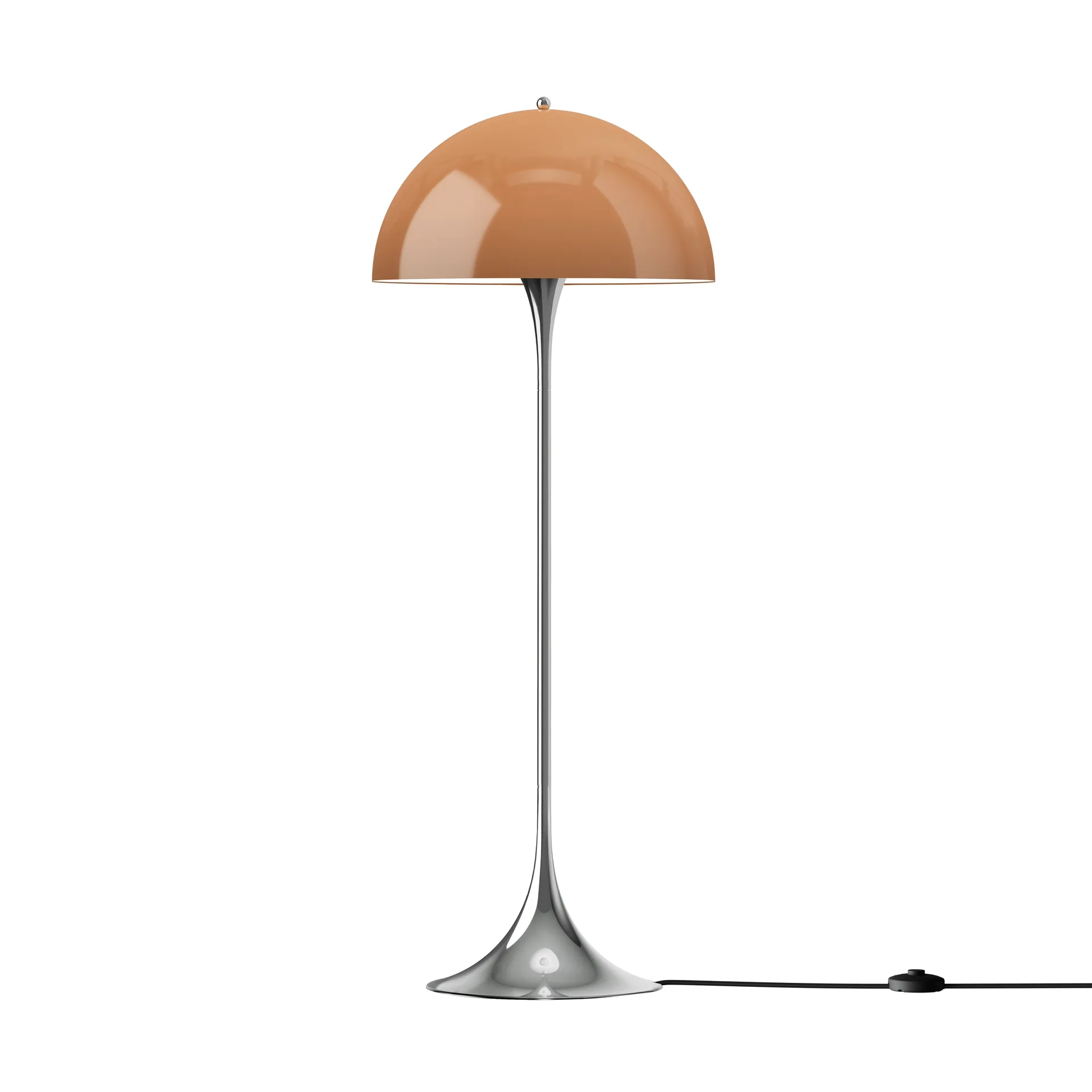Panthella 500 lampada da terra, Original opal brown Louis Poulsen