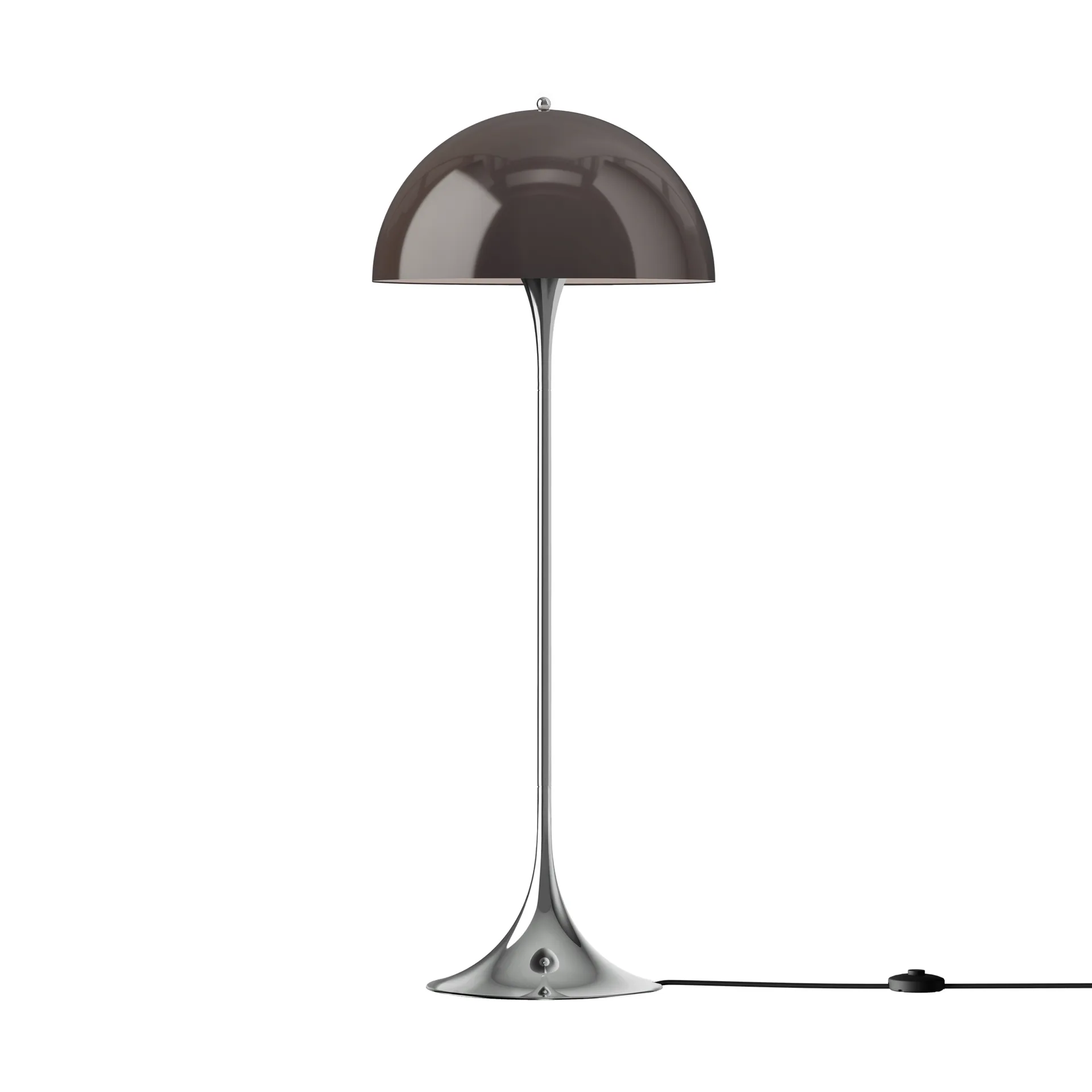 Panthella 500 lampada da terra, Original opal brown Louis Poulsen
