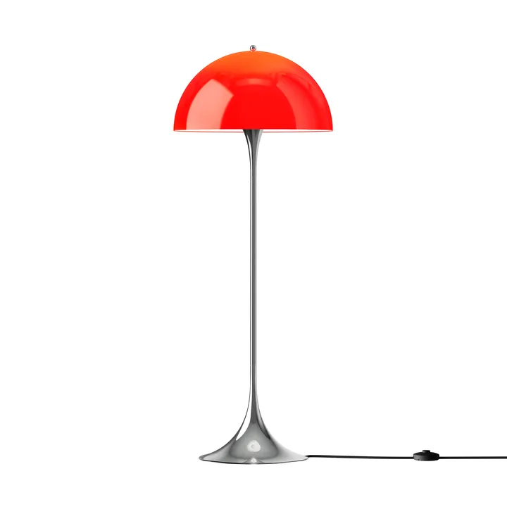 Panthella 500 lampada da terra - Original opal red - Louis Poulsen