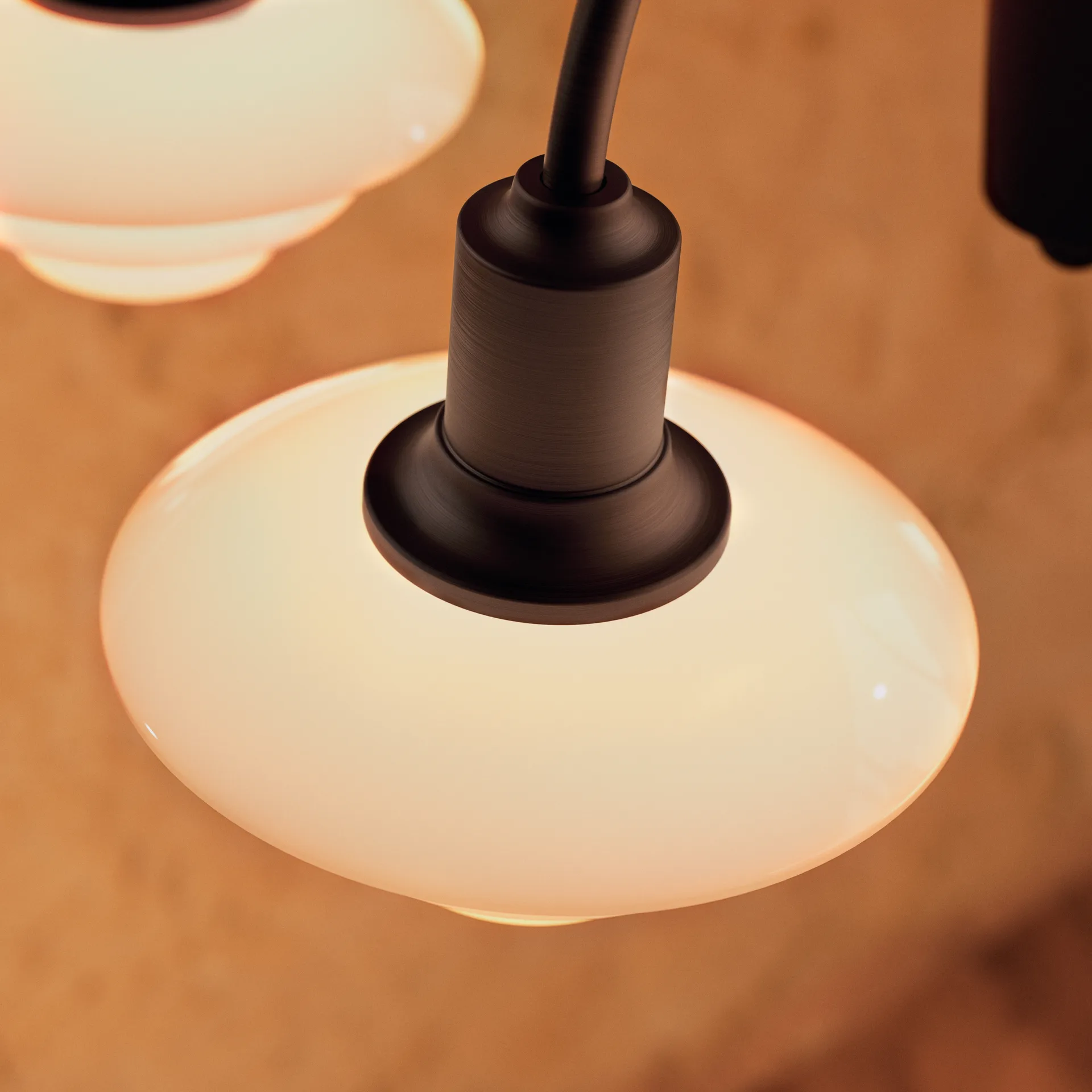 PH 1/1 Chandelier Centenary Edition lampadario, Brass-dusty terracotta, 3 bracci Louis Poulsen