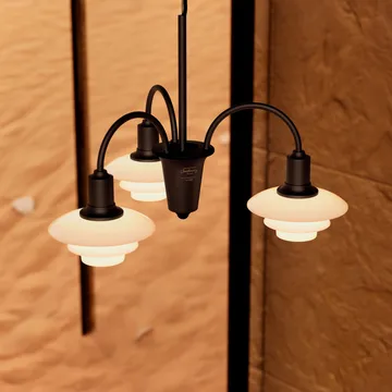 PH 1/1 Chandelier Centenary Edition lampadario - Brass-dusty terracotta, 3 bracci - Louis Poulsen