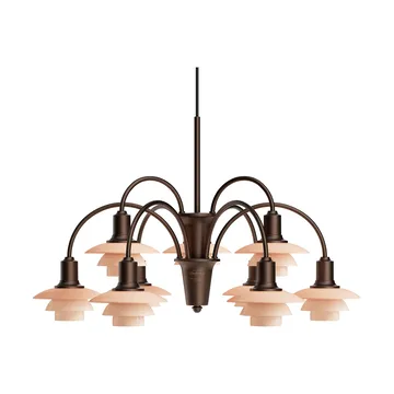 PH 1/1 Chandelier Centenary Edition lampadario - Brass-dusty terracotta, 9 bracci - Louis Poulsen