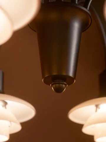 PH 1/1 Chandelier Centenary Edition lampadario - Brass-dusty terracotta, 9 bracci - Louis Poulsen