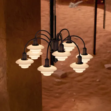 PH 1/1 Chandelier Centenary Edition lampadario - Brass-dusty terracotta, 9 bracci - Louis Poulsen