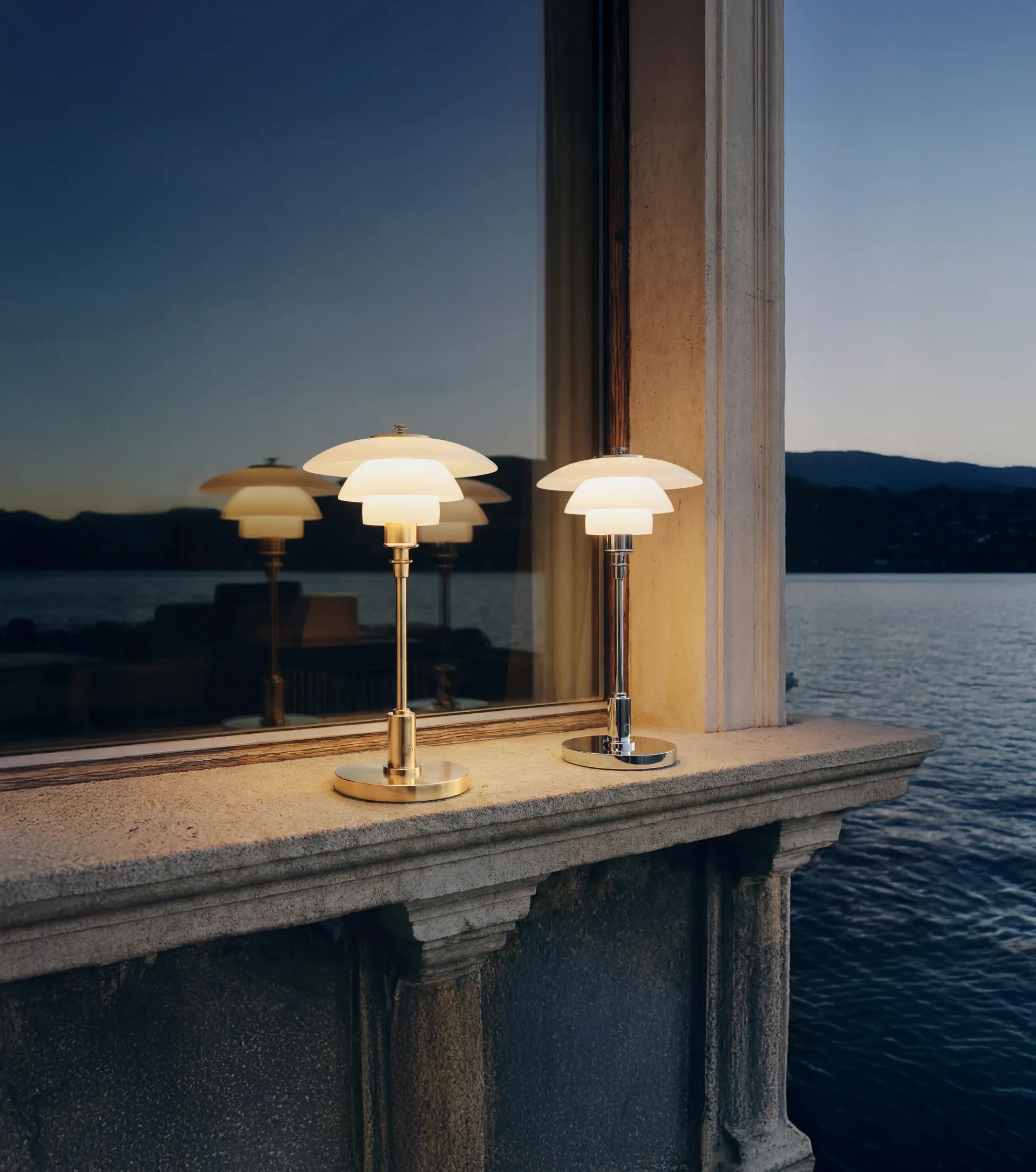 PH 1/1 lampada da tavolo portatile, Cromato Louis Poulsen