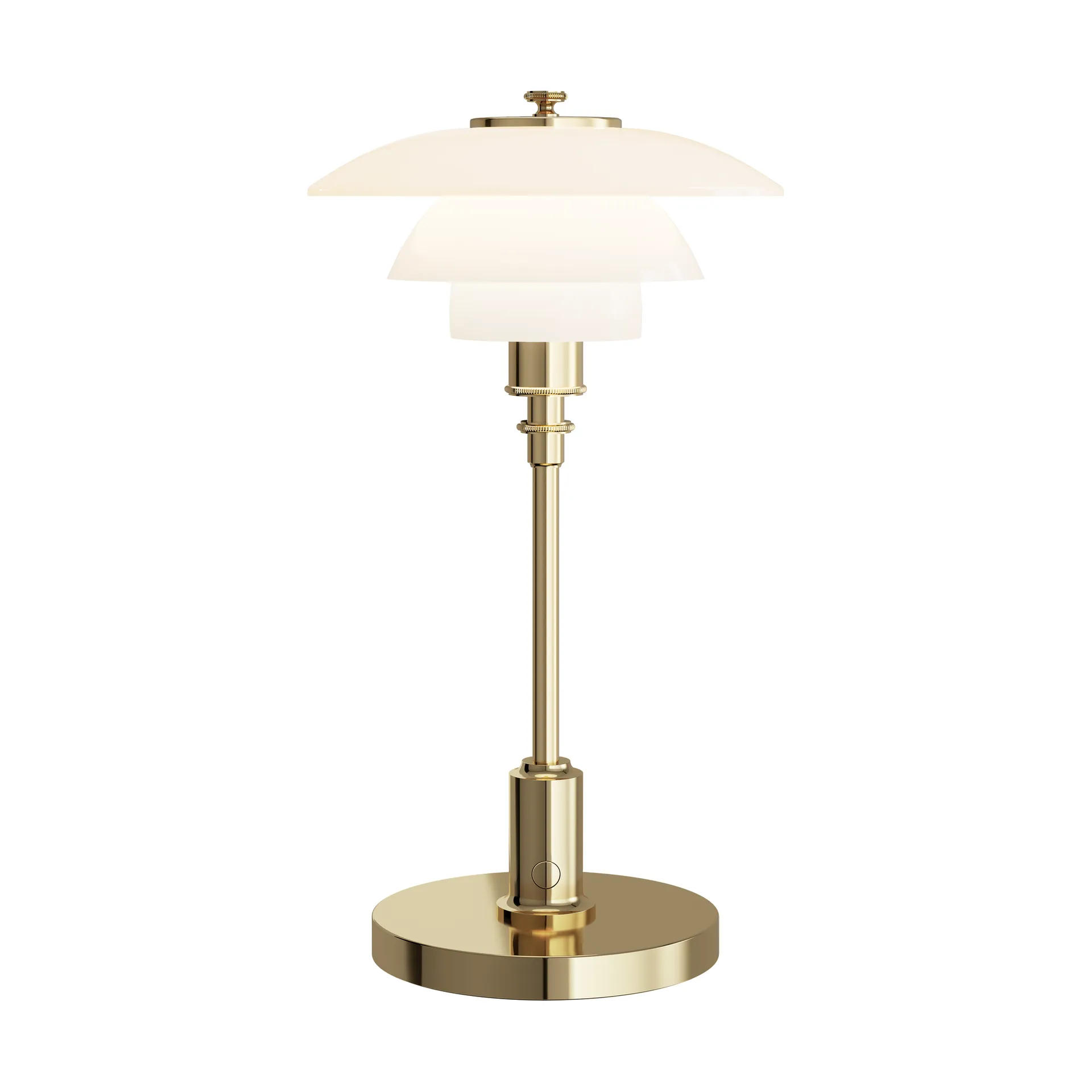 PH 1/1 lampada da tavolo portatile, Placcato in ottone Louis Poulsen