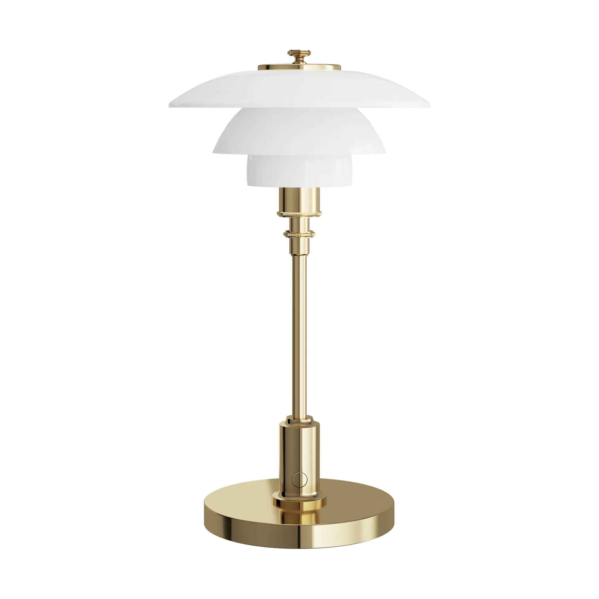 PH 1/1 lampada da tavolo portatile, Placcato in ottone Louis Poulsen