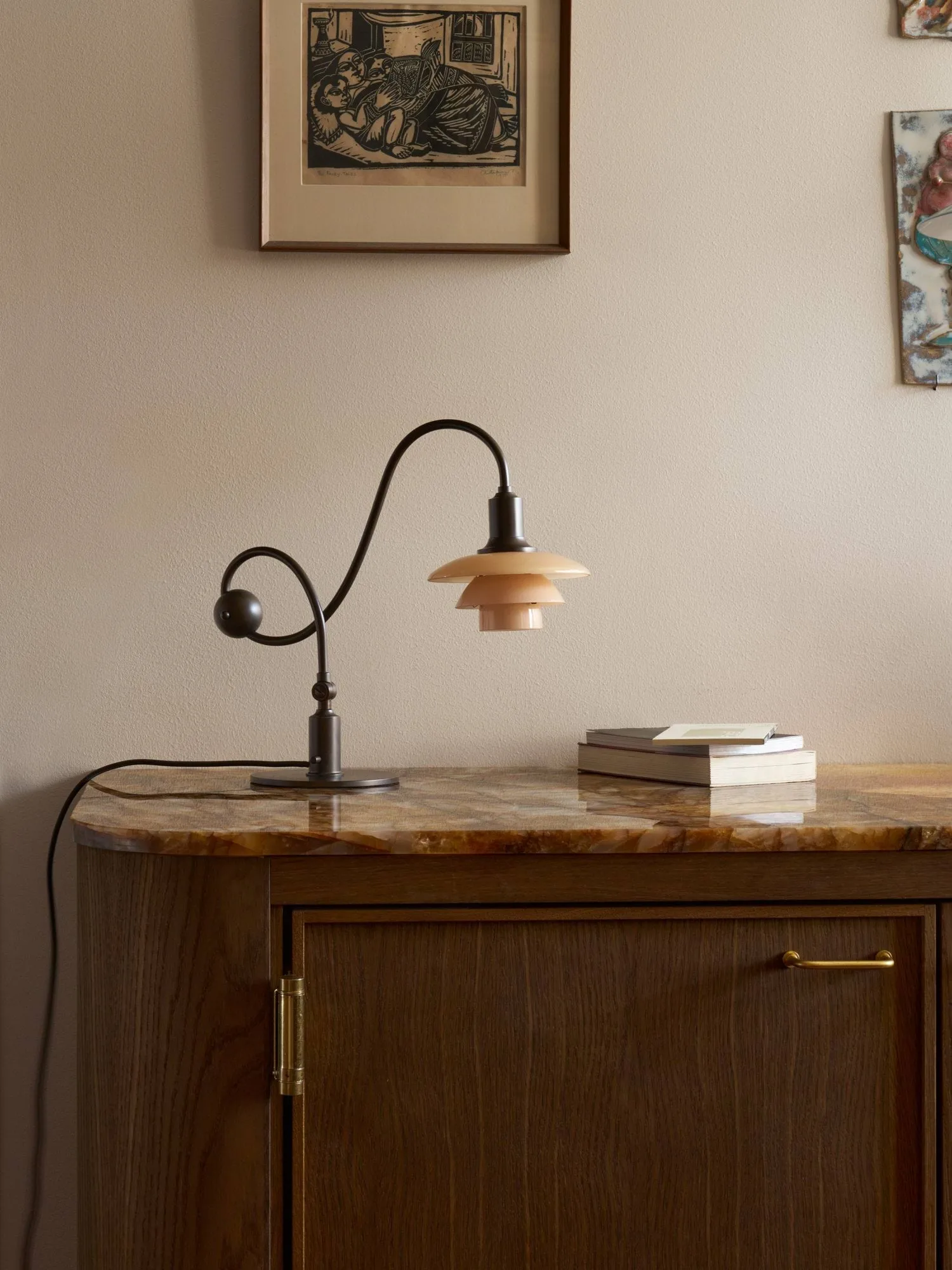 PH 1/1 Piano lampada da tavolo, Terracotta polverosa Louis Poulsen