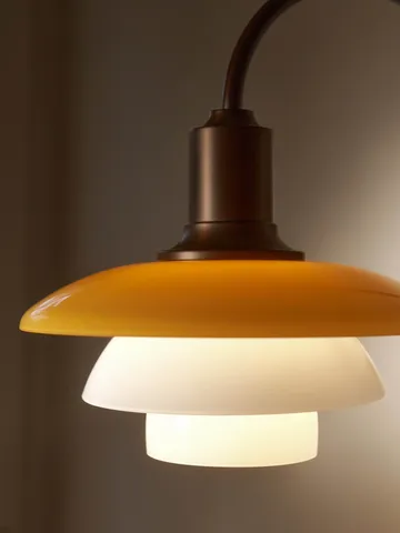 PH 2/2 Centenary Edition applique - Amber-opal white, spina elettrica - Louis Poulsen