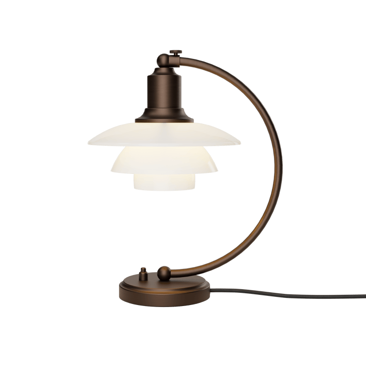 PH 2/2 Luna, Aged brass-vetro opalino Louis Poulsen