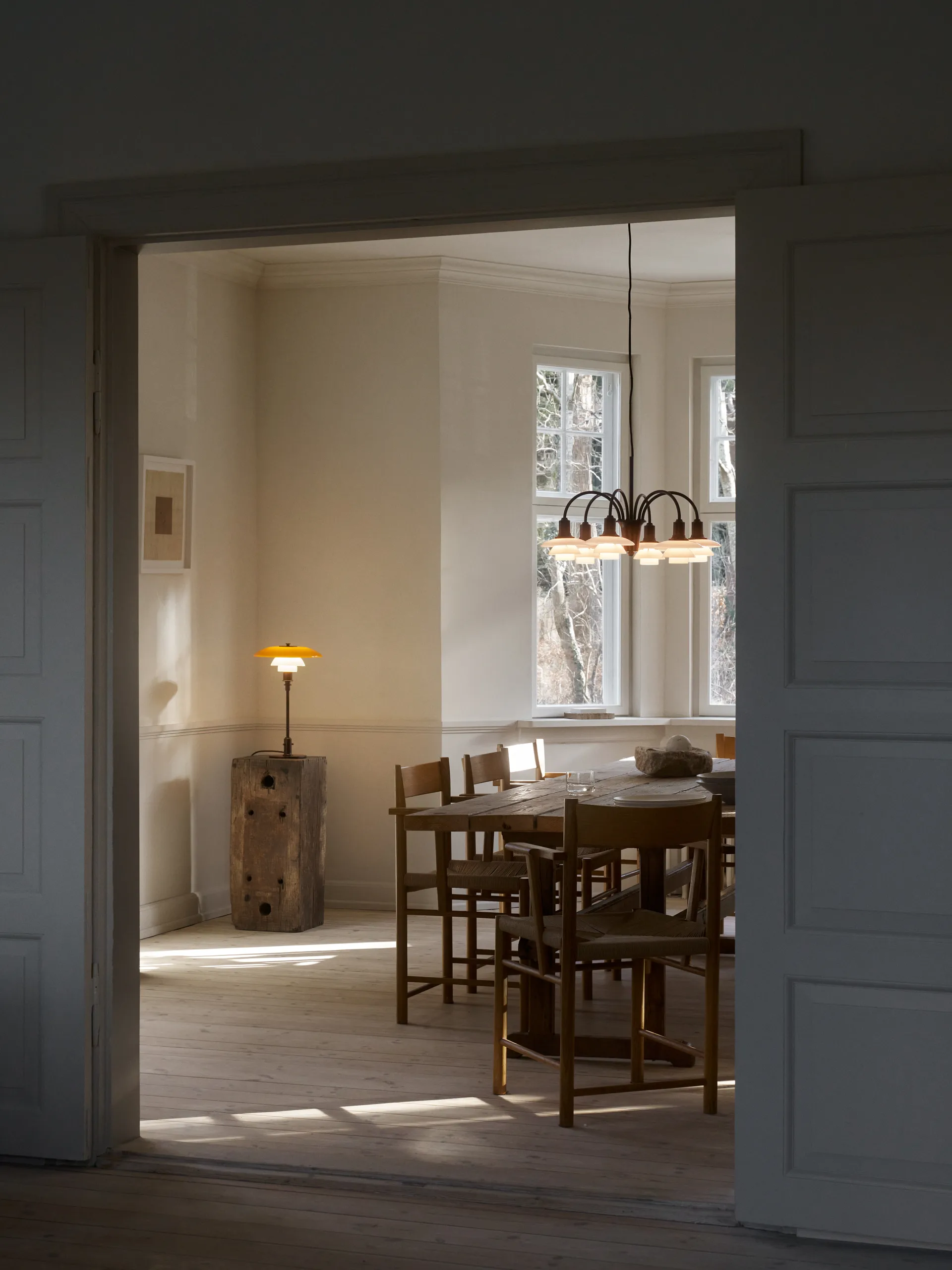 PH 3/2 lampada da tavolo Centenary Edition, Amber-opal white Louis Poulsen