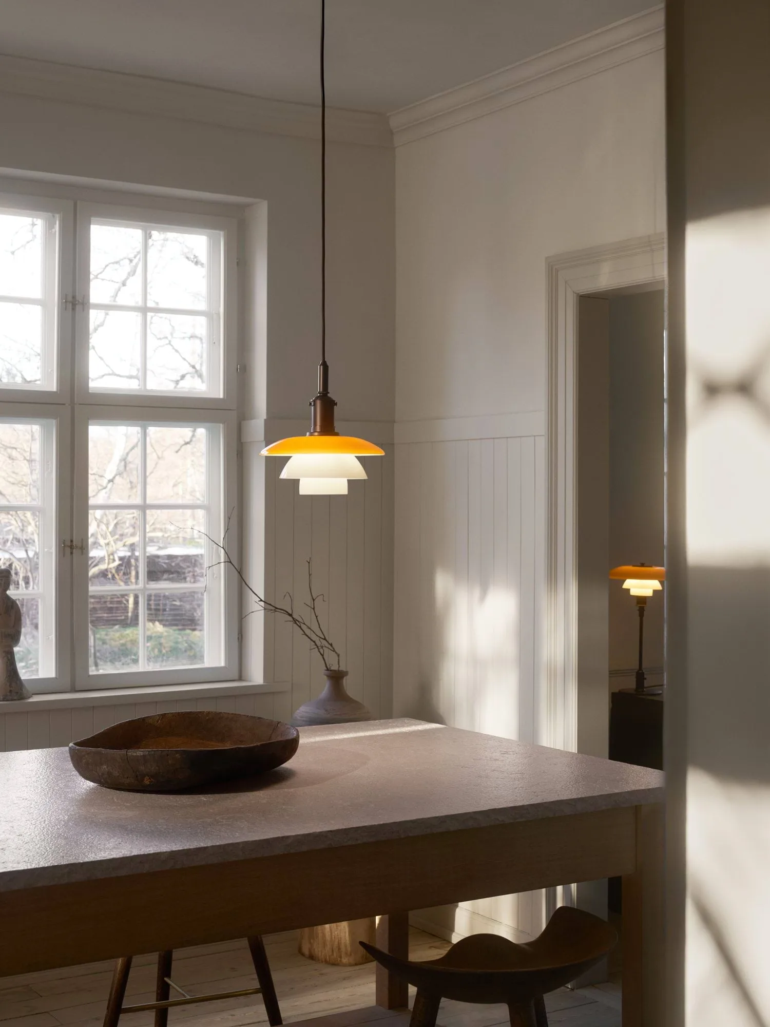 PH 3/3 pendant Centenary Edition, Amber-Opal white Louis Poulsen