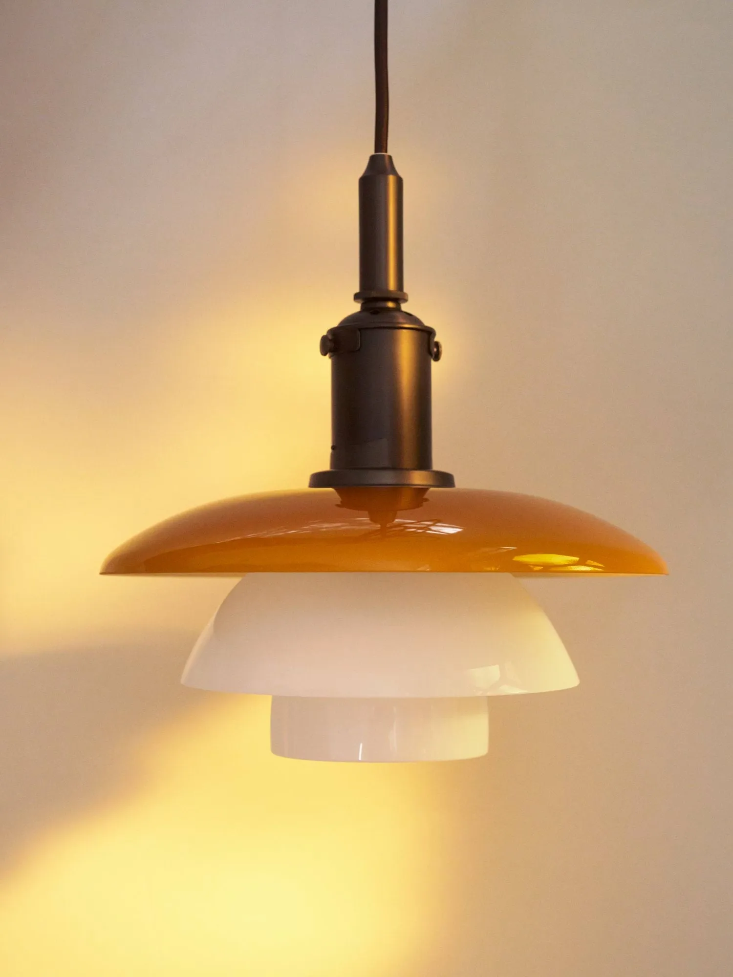 PH 3/3 pendant Centenary Edition, Amber-Opal white Louis Poulsen