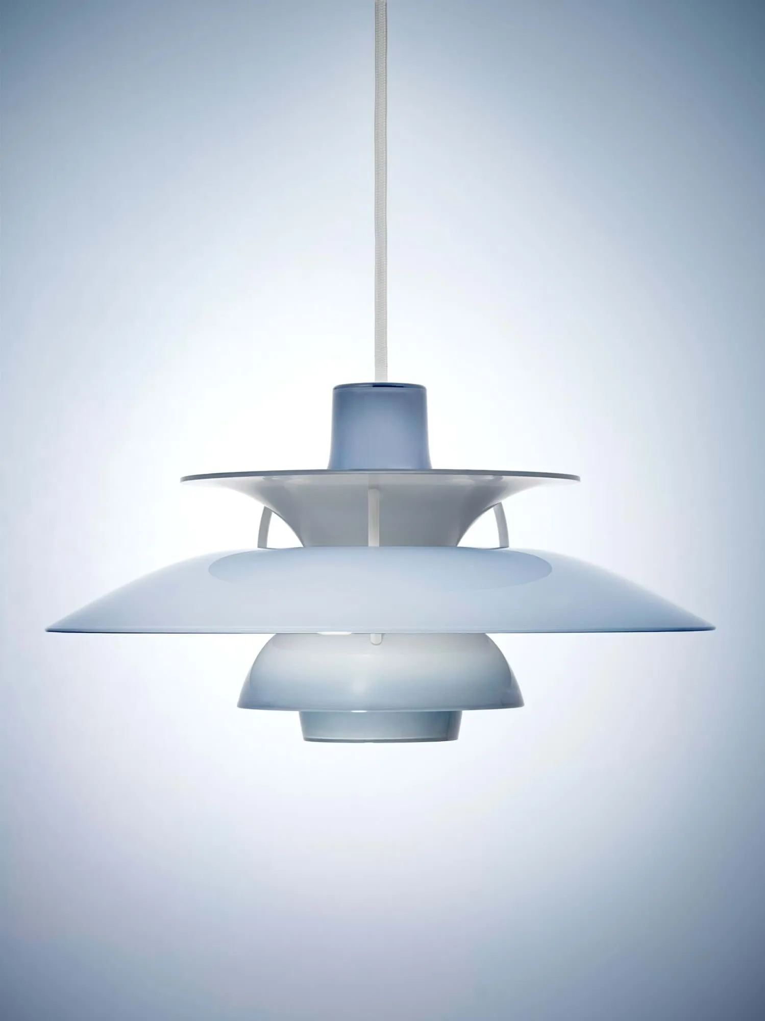 PH 5 lampada a sospensione Ø32 cm, Opal pale blue Louis Poulsen