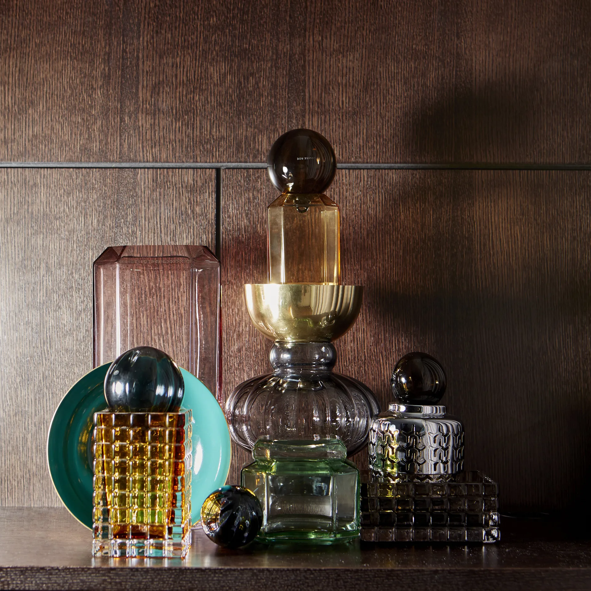 Portacandele City lights 3, ambra Louise Roe