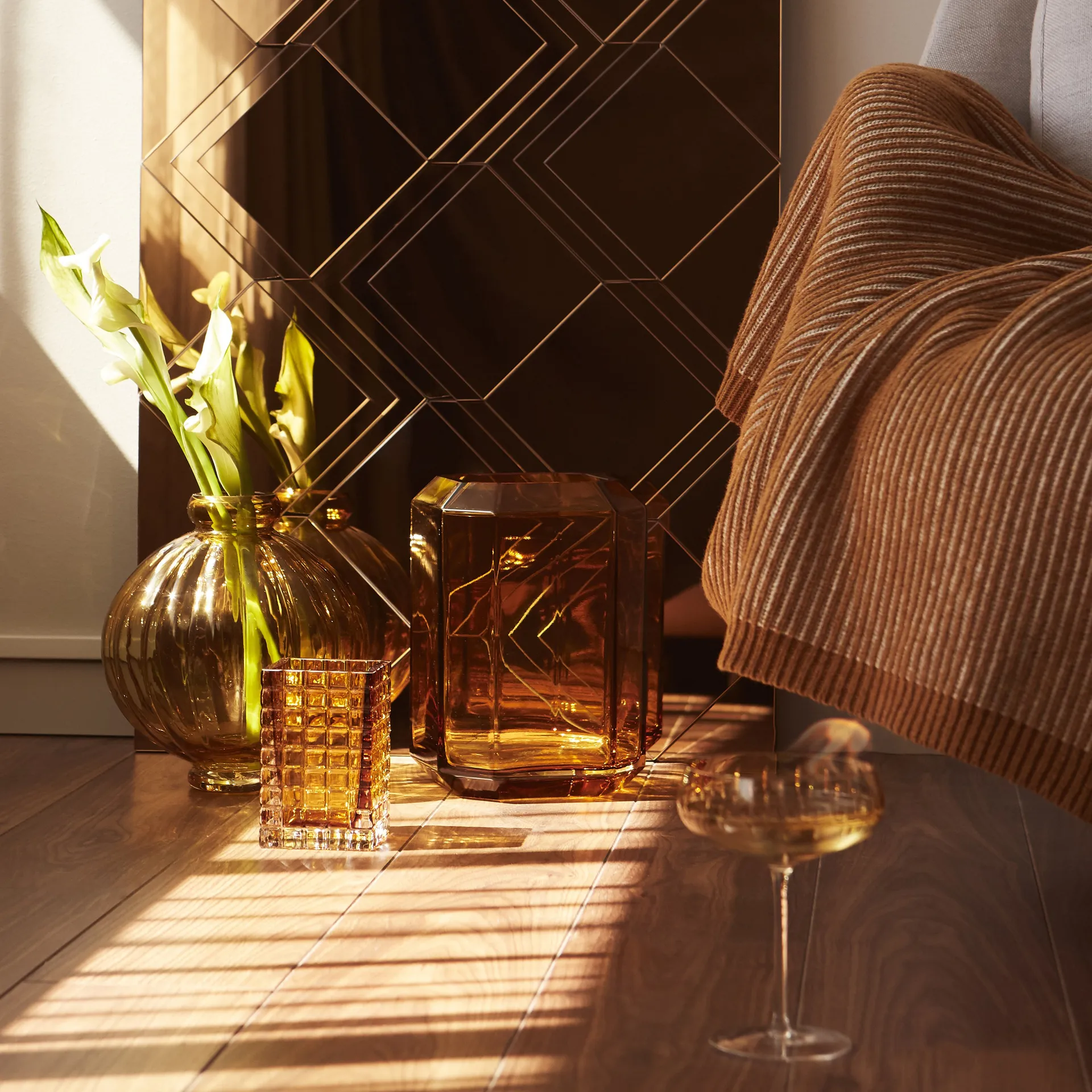 Portacandele City lights 3, ambra Louise Roe