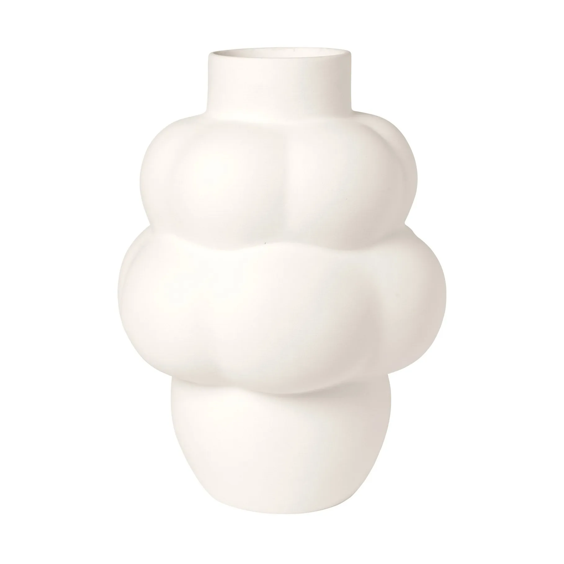 Vaso Balloon 04 in ceramica, raw white Louise Roe