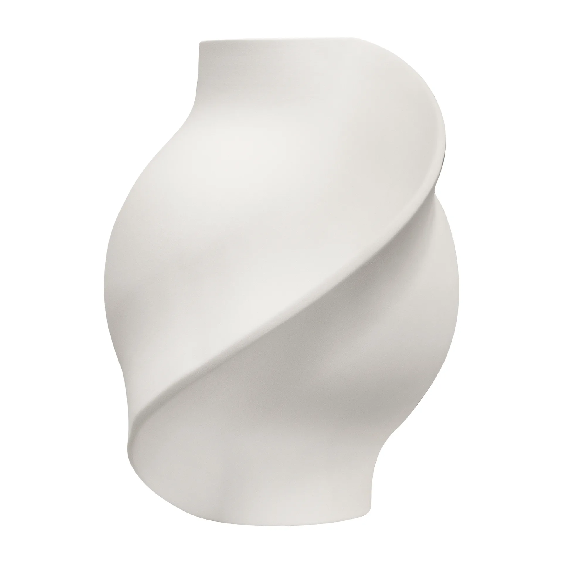 Vaso Pirout 01, 22 cm, Raw White Louise Roe