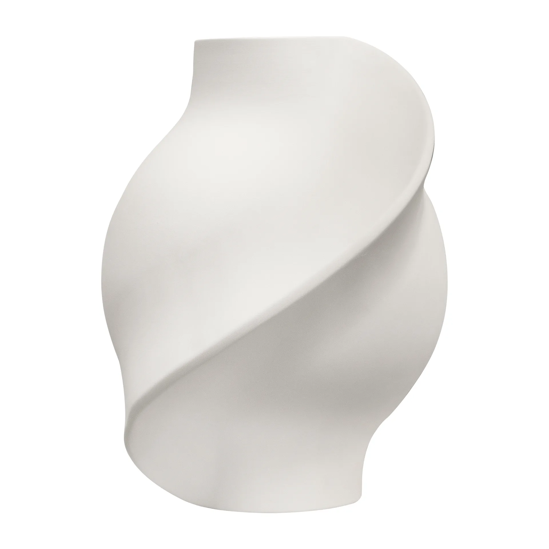 Vaso Pirout 02, 42 cm, Raw White Louise Roe