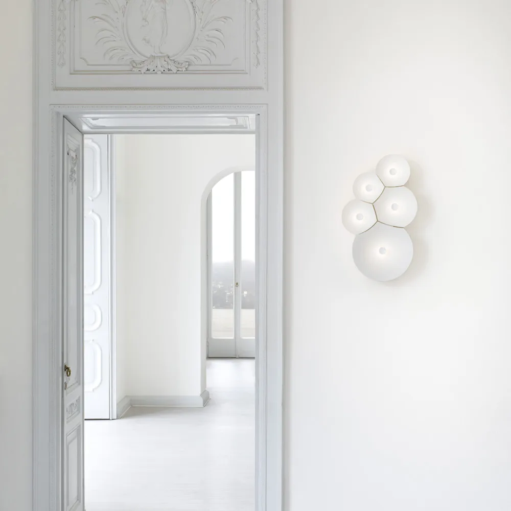 Applique Bulbullia, bianco Luceplan