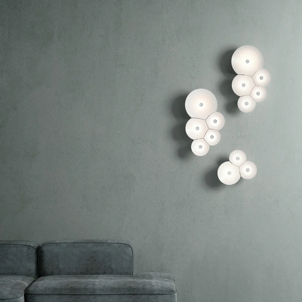 Applique Bulbullia, bianco Luceplan