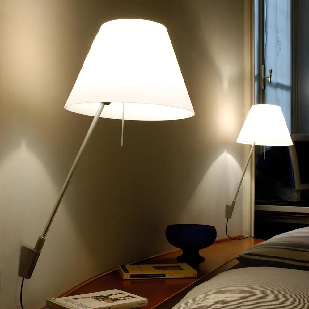 Applique Costanza D13 a.i.f, bianco Luceplan