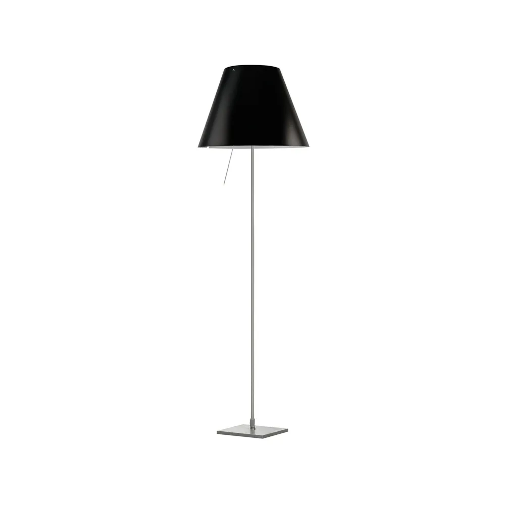 Lampada da pavimento Costanza D13 t.i.f., liquorice Luceplan