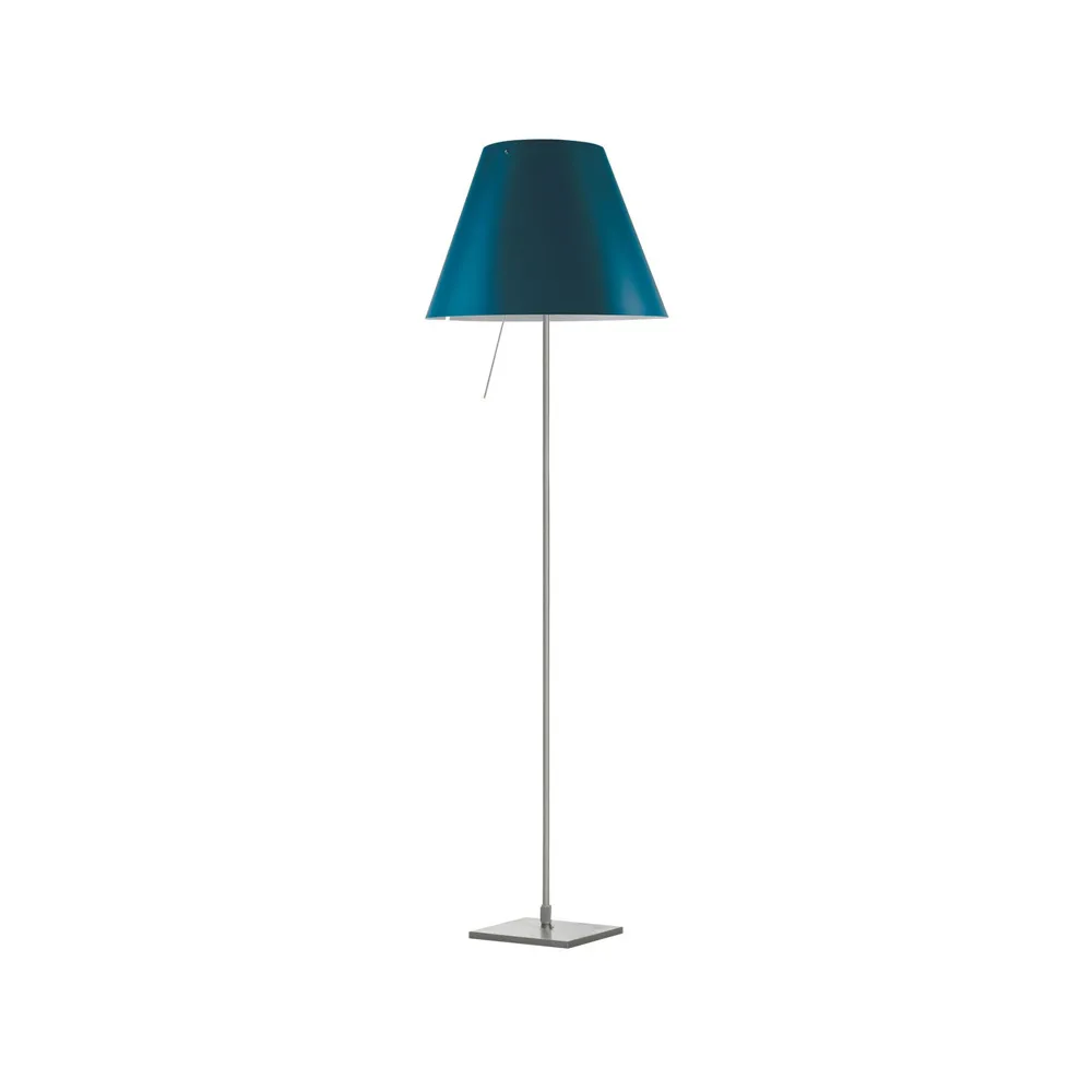 Lampada da pavimento Costanza D13 t.i.f., petroleum blue Luceplan